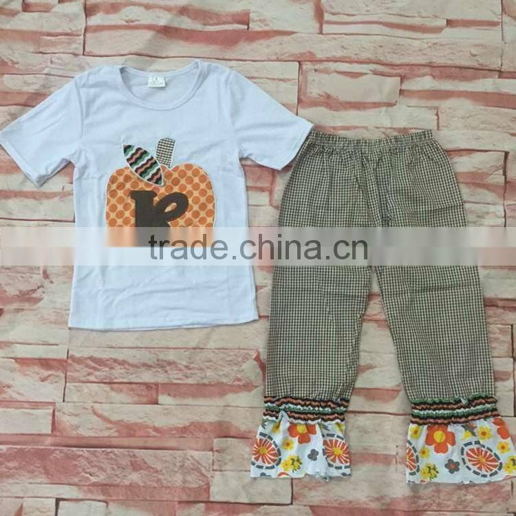 New Arrival fall Clothes halloween American Girls 2 Pcs Outfits Wholesale baby Boutique Clothing
