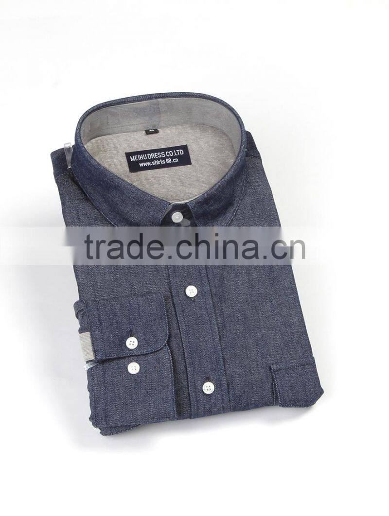 business shirts denim button down new design men dress shirt