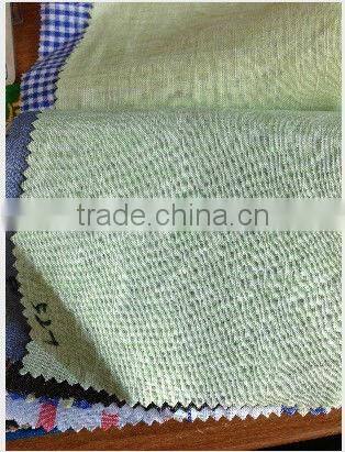 men's yarn dyed checked linen shirt