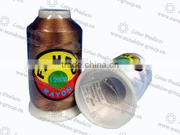 High Quality 100% Rayon Polyester Embroidery Thread