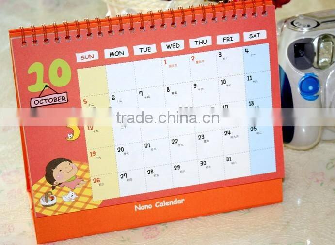 2015 Custom made High Quality Paper Calendar For Promotion