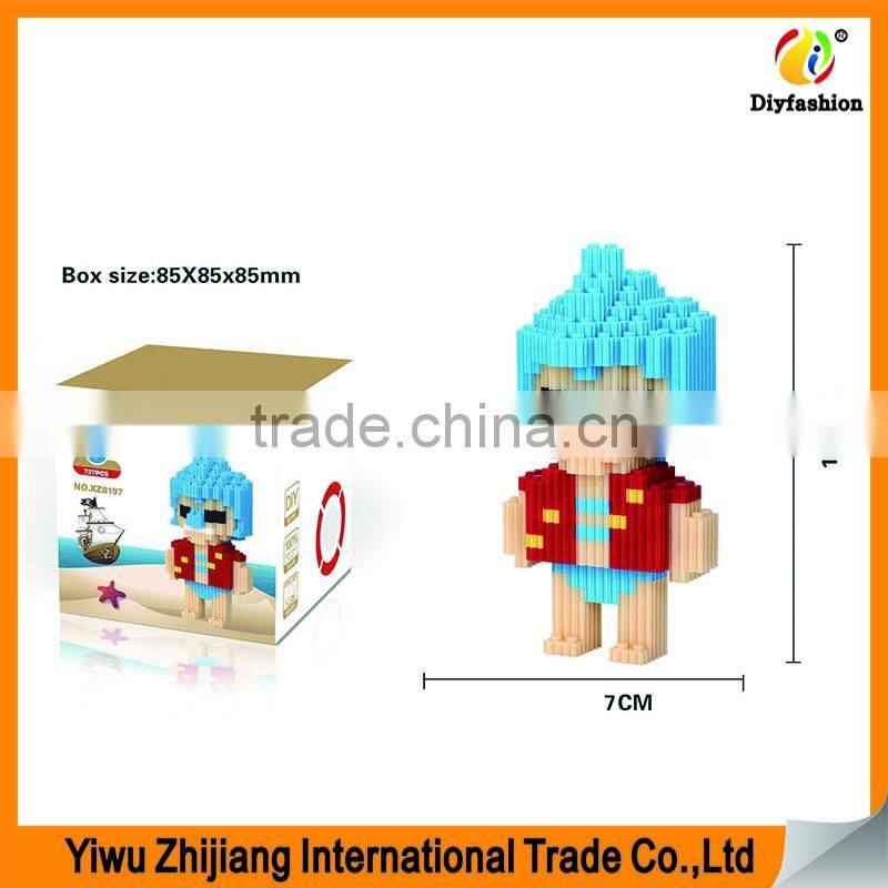 Hot Sale 3D Cartoon Figure Mode Mini Diamond Building Blocks Toys for Childrens Intelligence Development