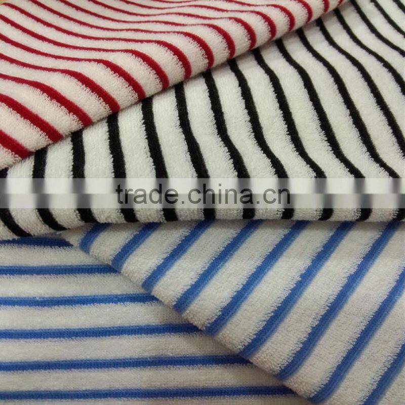 High quality bamboo fiber terry towelling fabric