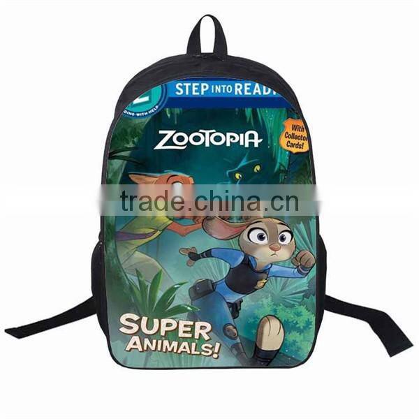 Latest Zootopia school bag Popular Movie school backpacks Wholesale Lovely school bag for kids