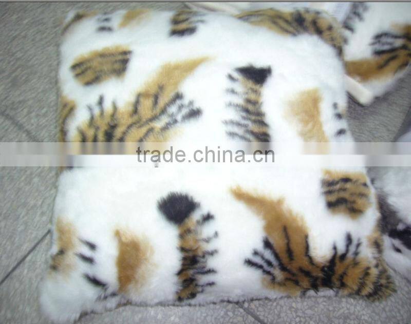 mink faux fur pillow