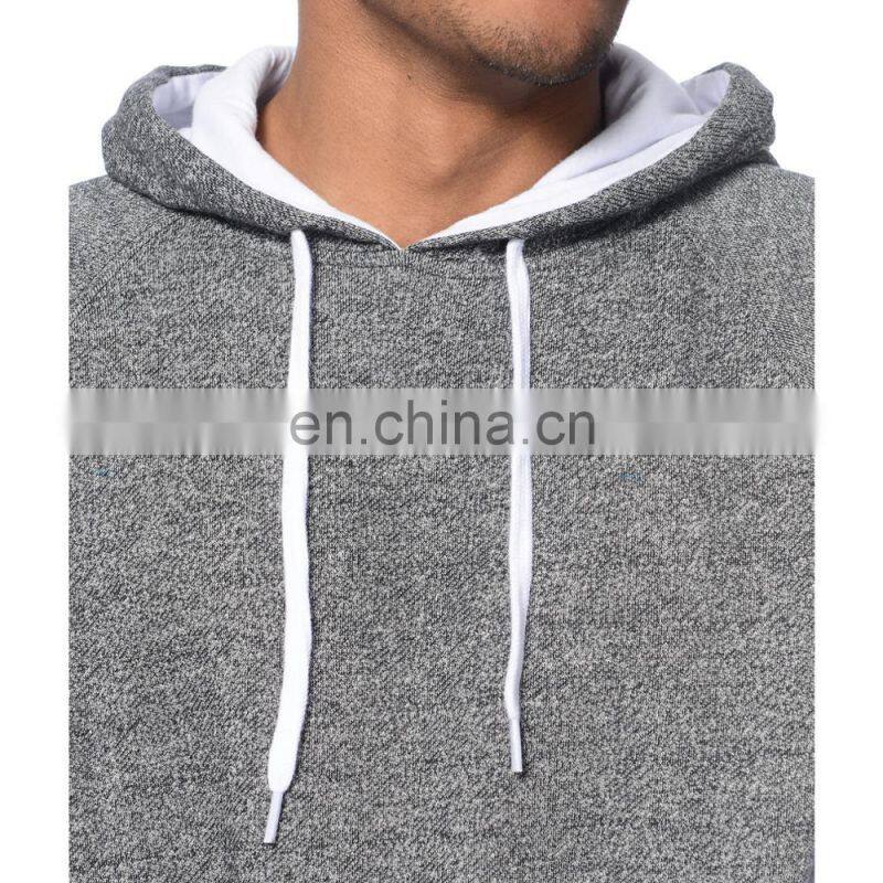 2017 Fashion Cheap Hot Sale OEM Casual Men Black Colorway Raglan Sleeves Strip Hoodies