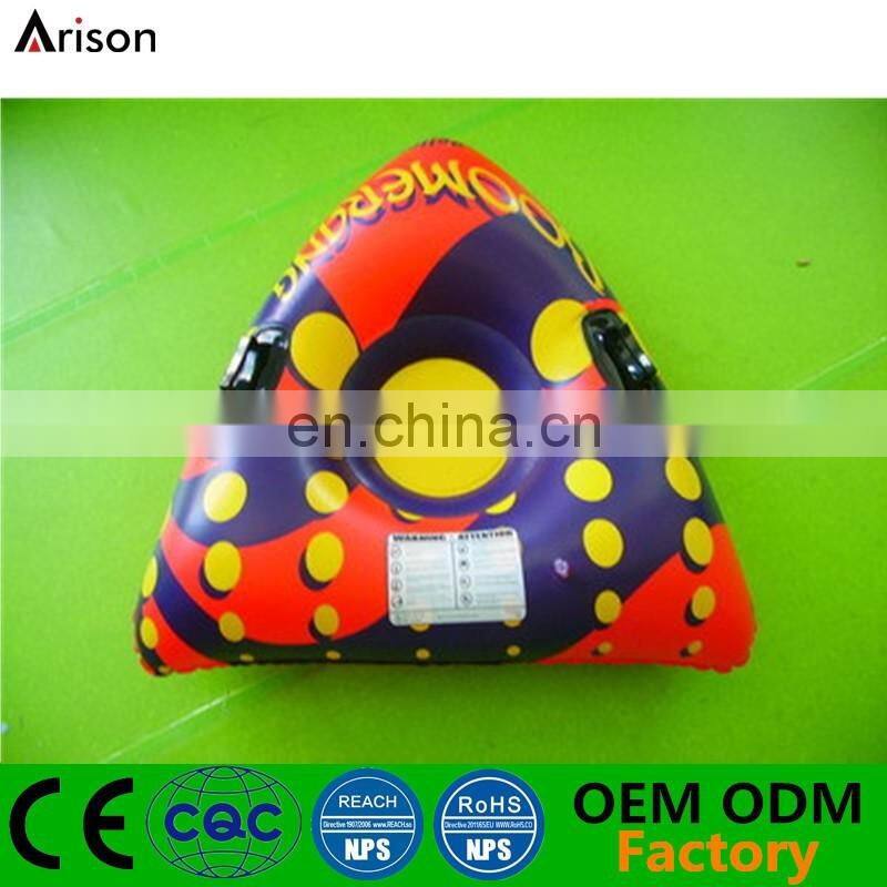 CMYK printing inflatable triangle ski board inflatable snow board inflatable ski tube