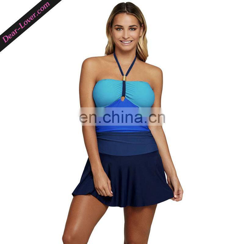 Wholesale Sexy One Piece Halter Modest Swimwear