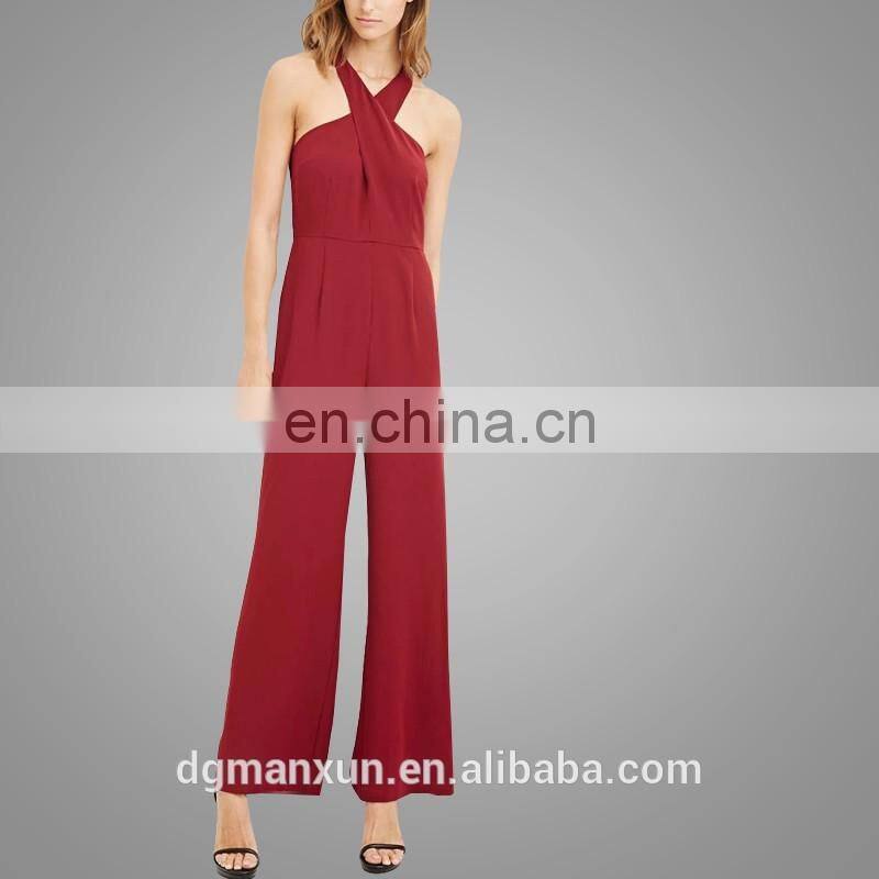 2016 Pictures Of Latest Tops and Trousers Designs Contemporary Cross Front Jumpsuit