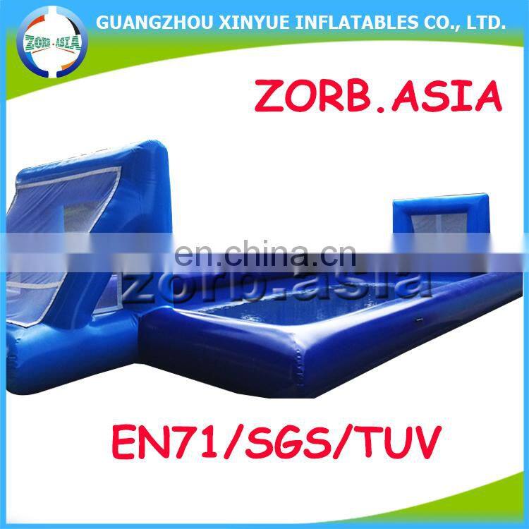 0.55mm PVC Tarpaulin Giant Cheap Inflatable Soap Soccer Field, Inflatable Water Soccer Field for sale