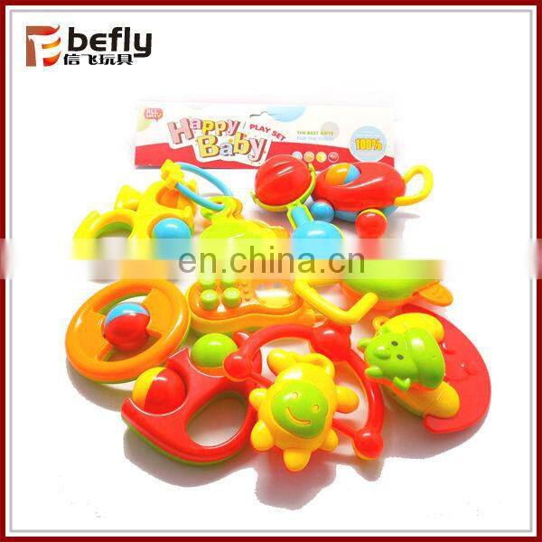 Cheap baby plastic ring rattle