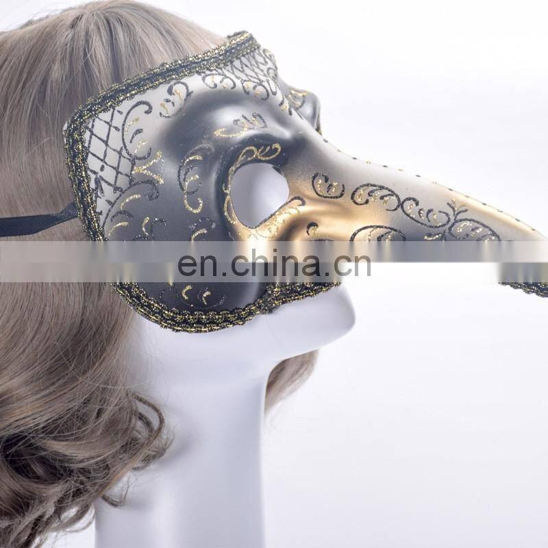 Halloween fancy Venice terrorist proboscis masquerade mask mask Performing props coloured drawing or pattern mask