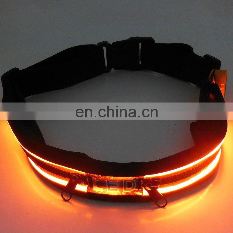 led belt men sport belts Sport belt with pounch