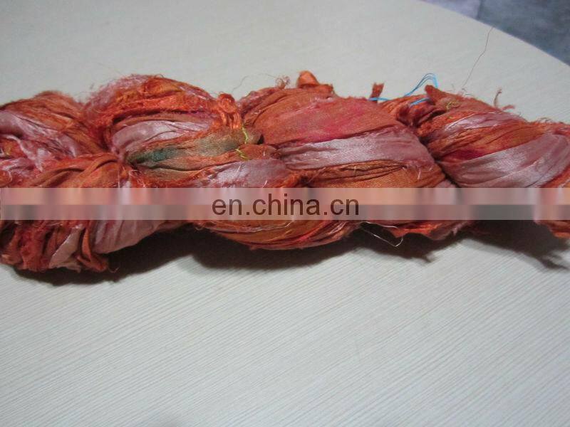 Recycled sari silk ribbon