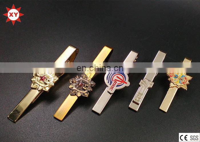 Custom gold plating tie bar for man gift set.