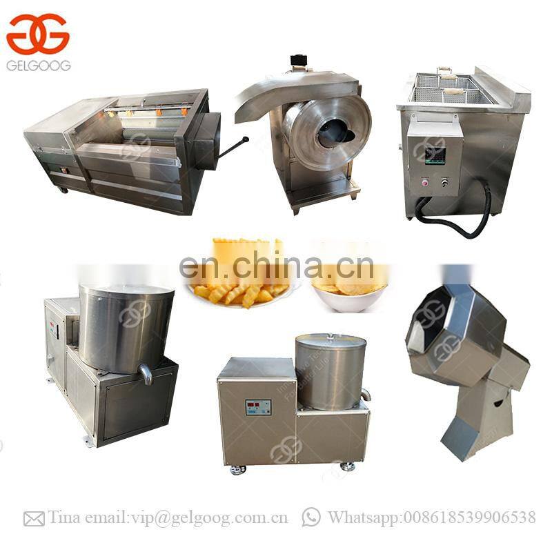 Small Scale French Fries Making Machine Potato Chips Line Price