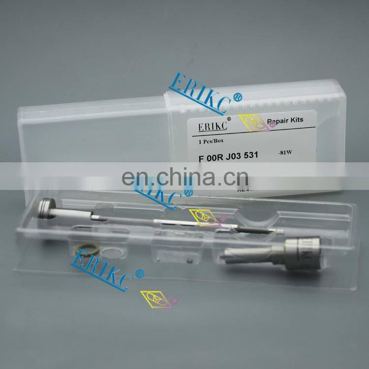 ERIKC fuel injector repair kits F 00R J03 531( F00RJ03531) car repair tool kit F00R J03 531 include DLLA145P2270 for 0445120297