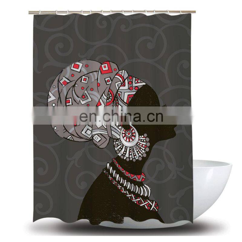 Fashion Design Polyester Waterproof Printing Bathroom Curtain Customize Designer Bath Curtain/Shower Curtain