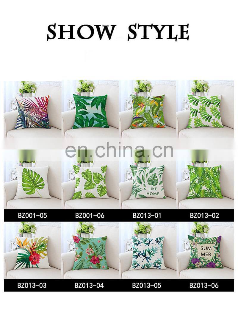 i@home Pastoral style digital printing office lumbar back support pillow cushion cover