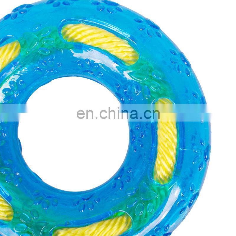 Manufacturer Wholesale Chew Tough Blue Pink Pet Dog Tpr Round Toys