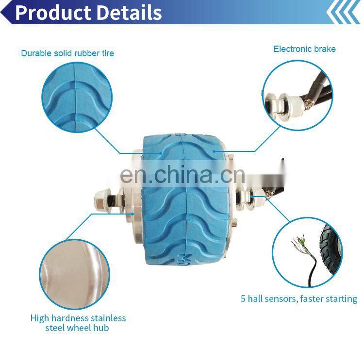 Etech Low Speed 4 Inch Geared DC Brushless Wheel Hub Motor