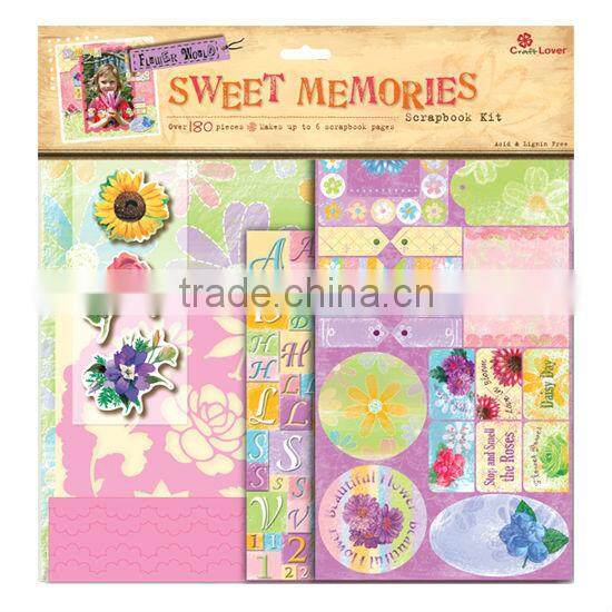 DIY Craft Set Sweet Memories Spring Flower Scrapbook Kit
