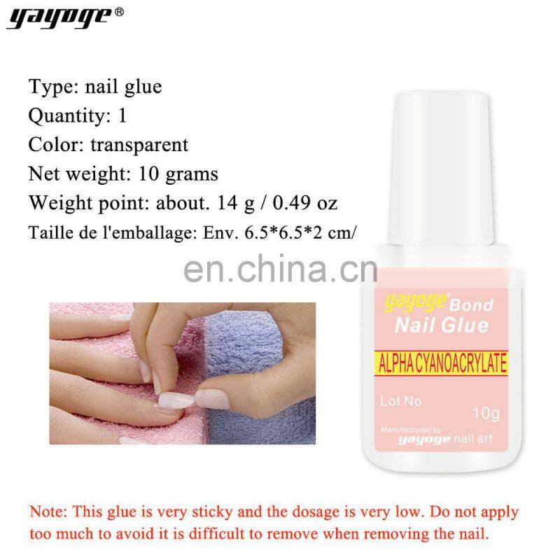 False Nail Glue With Brush Press On Nail No Glue