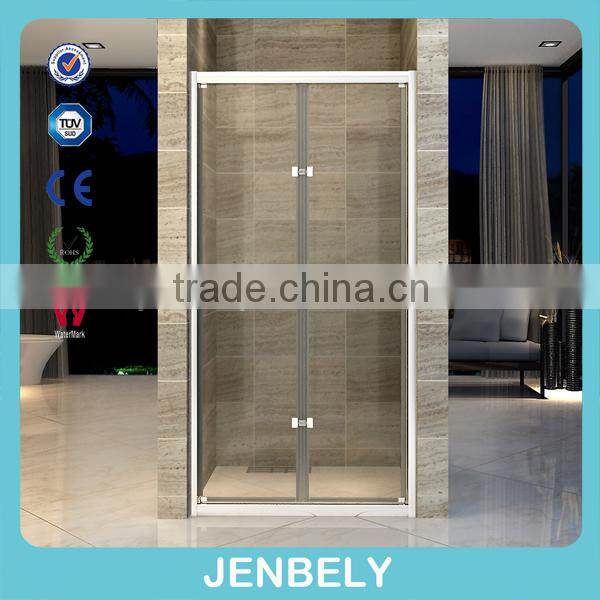 SS Frame Material Folding Shower Enclosure CE BL-055F