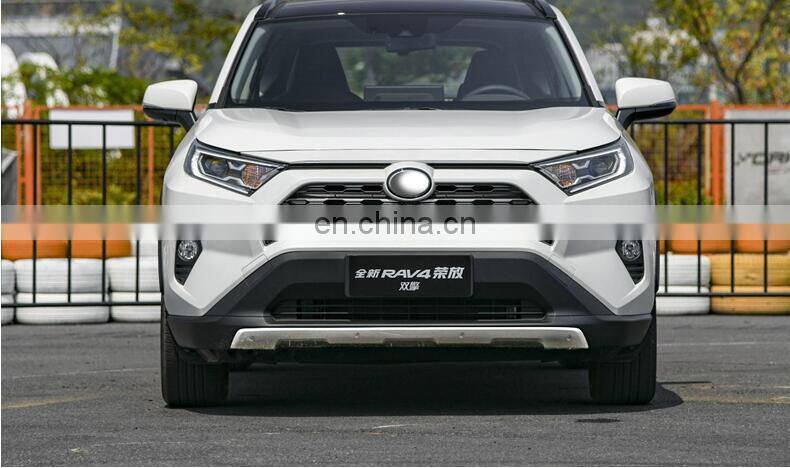 For TOYOTA RAV4 2019 2020 2021+ Front & Rear Bumper Guard Plate Protector Anti-impact Stainless Steel Auto Accessories