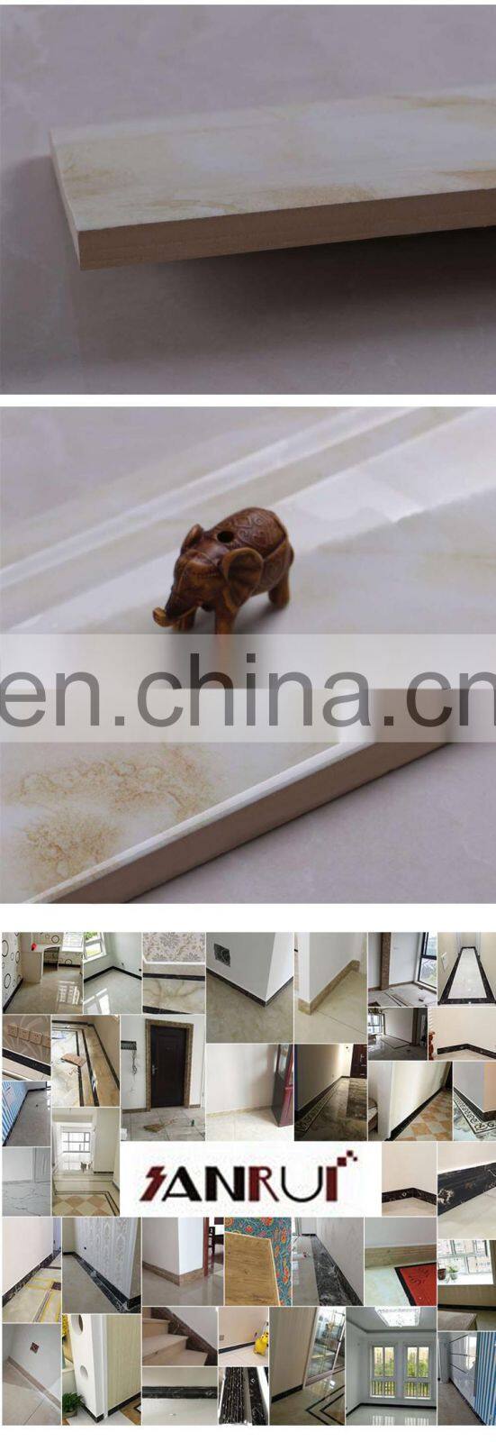 China suppliers wood effect ceramic skirting tile for sale