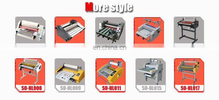 3 years warranty A3 A4 electric hot rubber rollers for thermal laminator double side roll laminating machine for books factory