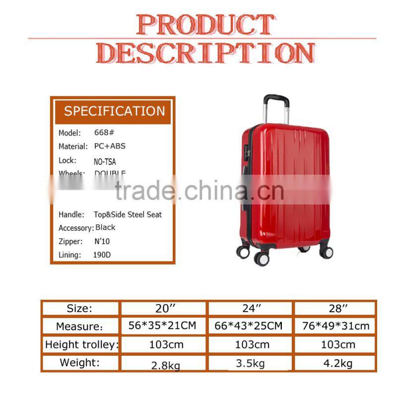 2015 PC trolley case / trolley luggage /PC travel luggage