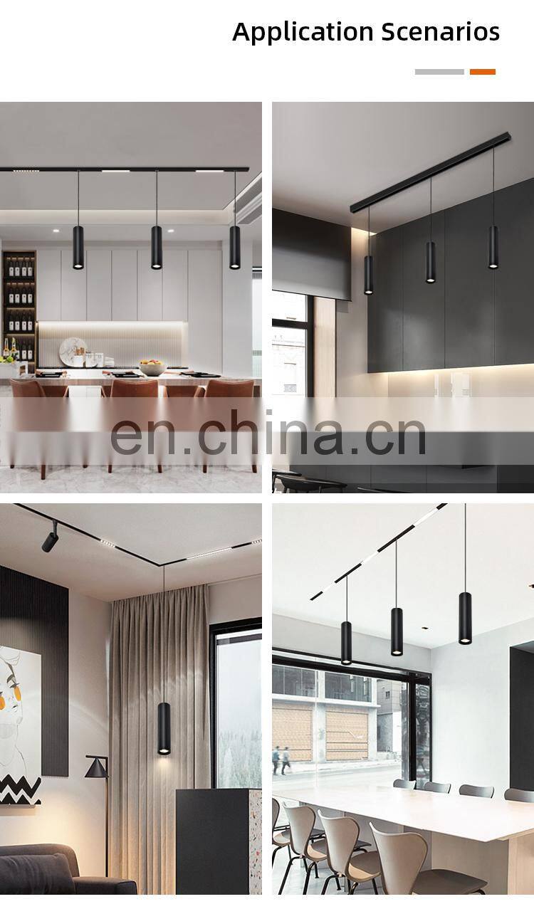 HUAYI Super Bright Modern Straight Ceiling Spot Light Indoor Shop 9W Magnetic Rail LED Track Light