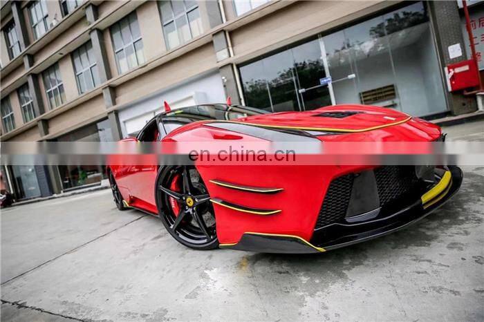Runde Auto motives For Ferrari 458 Upgrade Prior Design Half Carbon Body Kit Hood Front Bumper Rear Bumper Side Skirts Spoiler