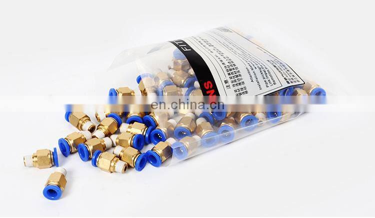 SNS BKC-PM pneumatic stainless steel bulkhead union connector stainless steel pipe fitting