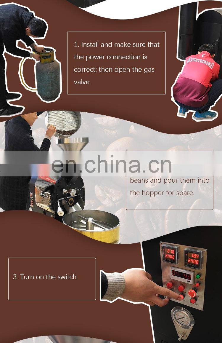 hot sale CE approved commercial stainless steel diedrich coffee roaster for sale