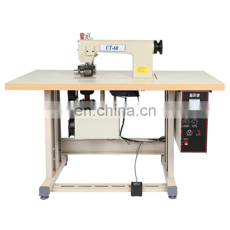 UT60 Disposable Non Woven Pillow Cover Ultrasonic Sewing Machine, table cloth ultrasound lacing equipment