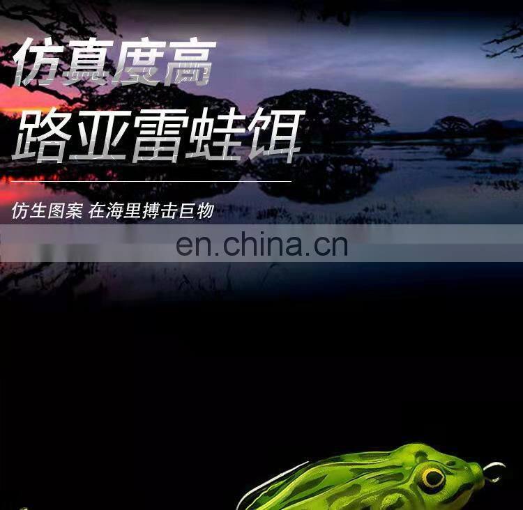 Byloo China Famous Mini High Quality Realistic 3d Rubber Top Water Floating Jump Minnow Plastic Jigging Lucana Soft Frog Fishing