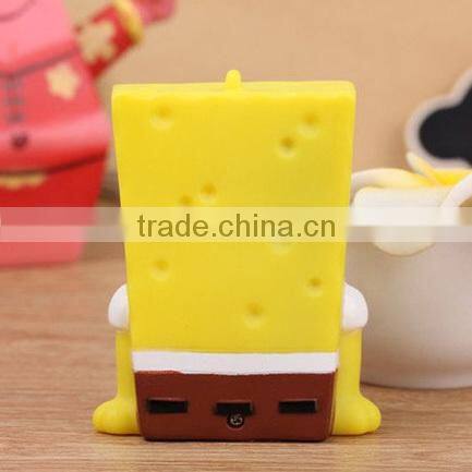 Cartoon cute spongebob 2600mah external battery power bank