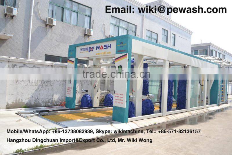 Tunnel Car Wash Equipment 9Brushes PE-T9 40000USD