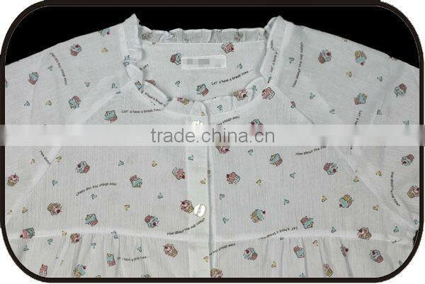 hot selling in Japan cheaper 100% Cotton pajamas 70's costume