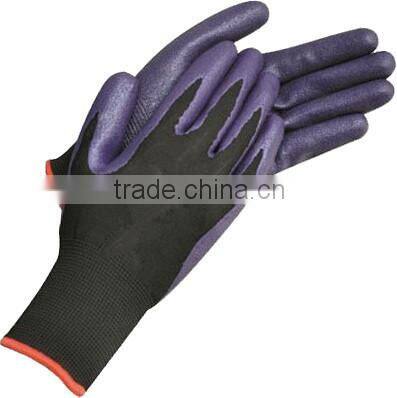 Nitrile coated glove,safety gloves nitrile coated with 13gauge(high quality)