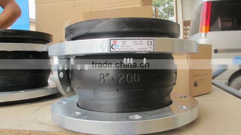 single sphere flanged rubber expansion joint