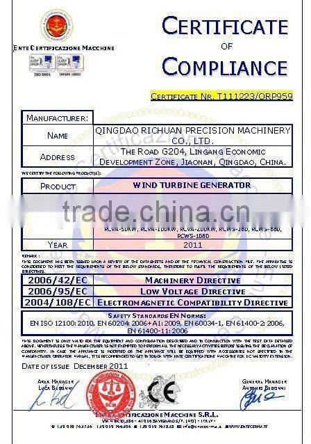 30kw electric generating windmills for factory use