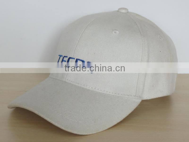 customized six panel promotional dark blue cotton baseball hat from china