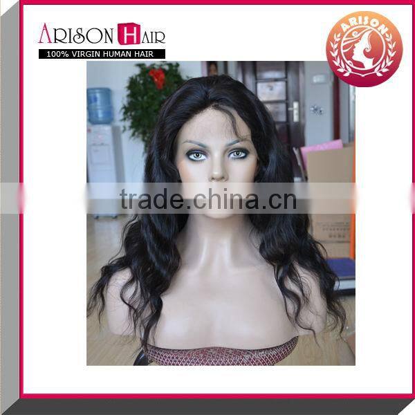 2015 hot seeling popular wig peruvian full lace wig