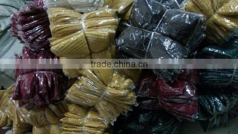 Wholesale Wool Knitted Plain Color Circle Loop Women Winter Scarf