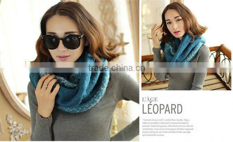 2015 Newest Design Circle Loop Boucle Yarm Fashion Winter Lady Scarf