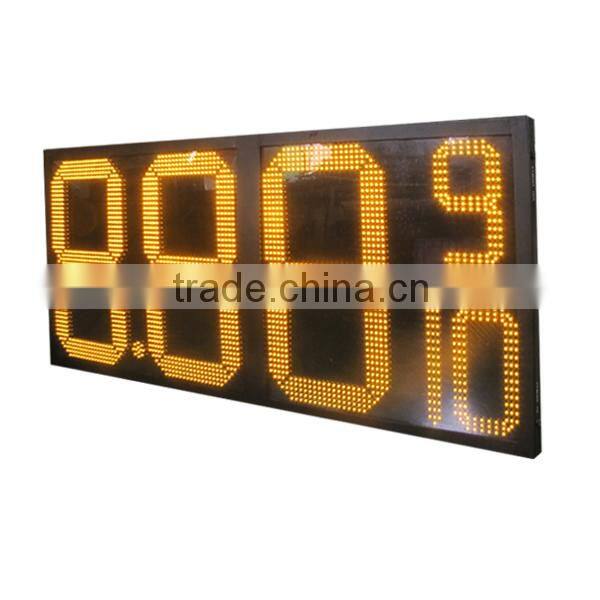 24" RF Remote Control 8.889 Amber Gas Station LED Price Changer