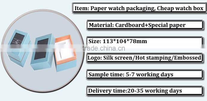 Custom logo paper box for watch, Cardboard watch box, Paper watch box